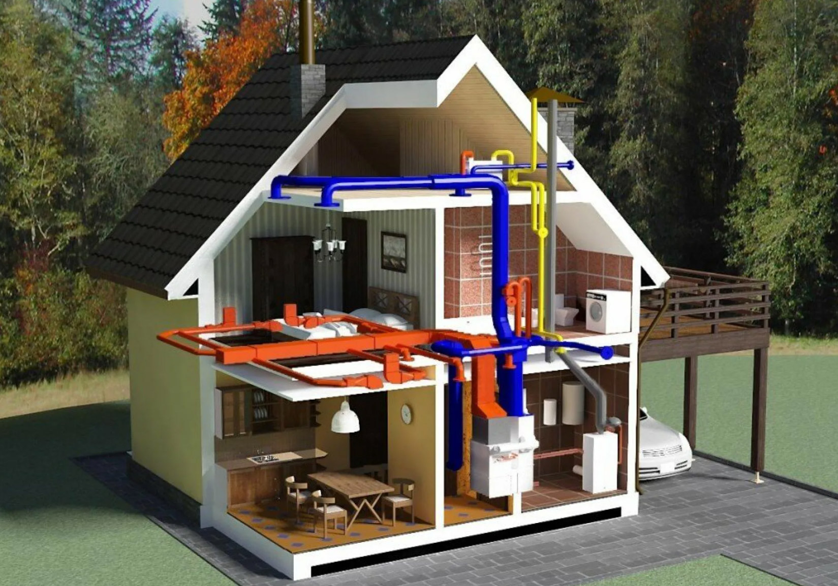 Дом с сервисами